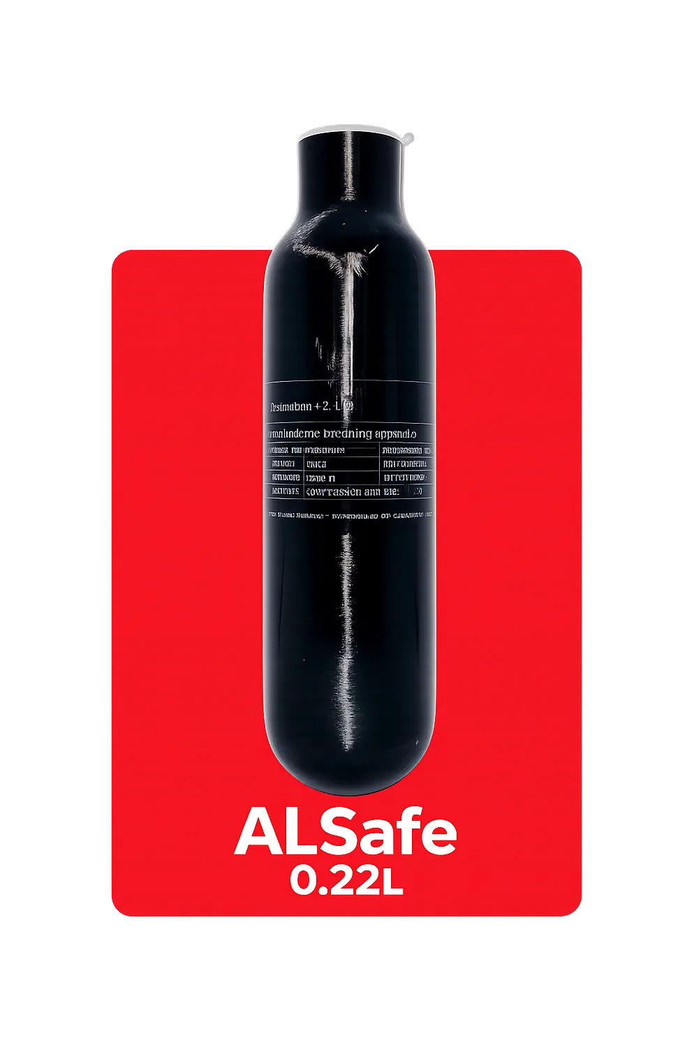 Фото Колба высокого давления Alsafe 0,22 л 300 бар для EDgun Леший 2 в интернет-магазине Nickhunter